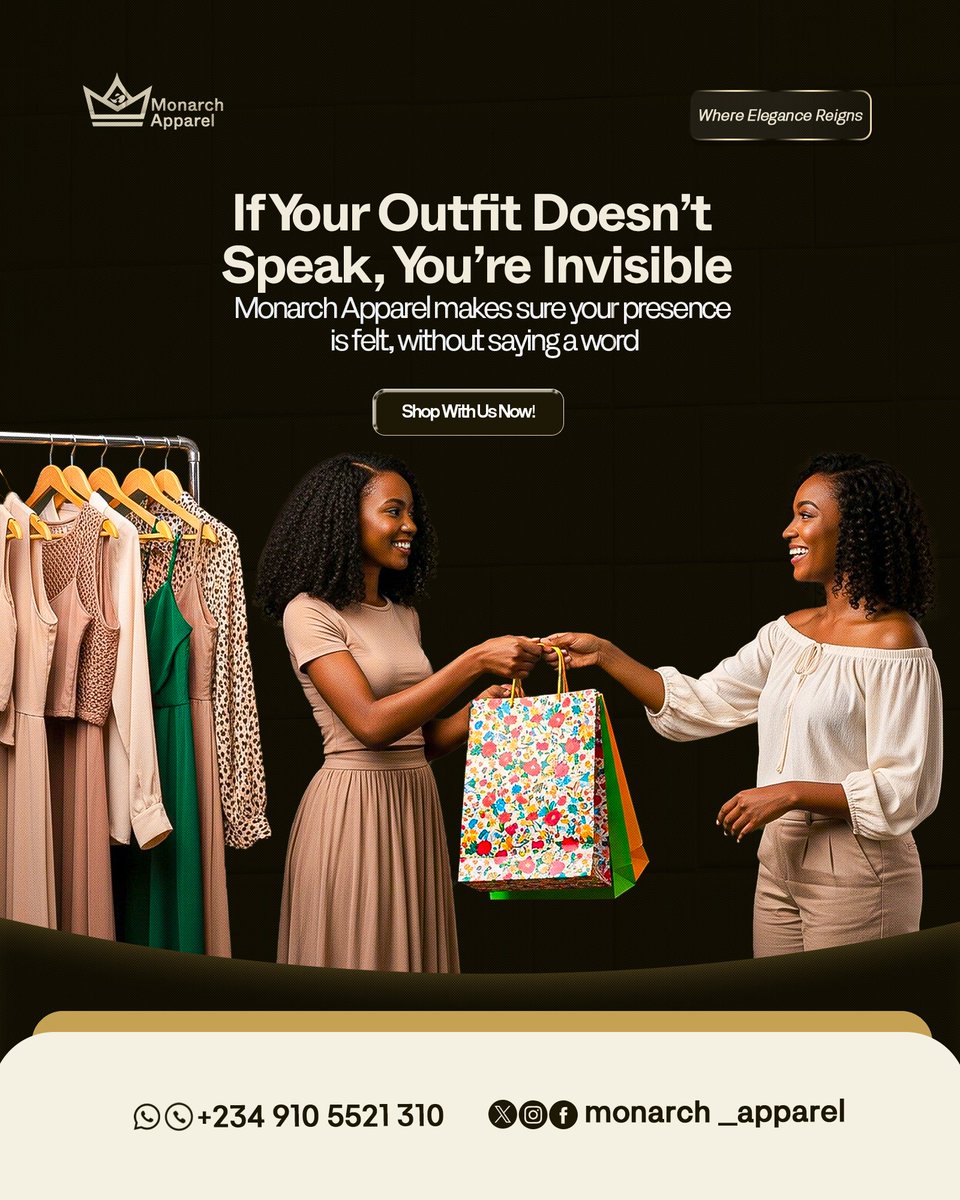 ayobytevisualz's tweet image. Recent visuals for Monarch Apparel - simple, sharp, and made to stand out 👕🔥
Designing for brands that carry confidence always hits different.
If your brand needs visuals that speak luxury, let’s create.