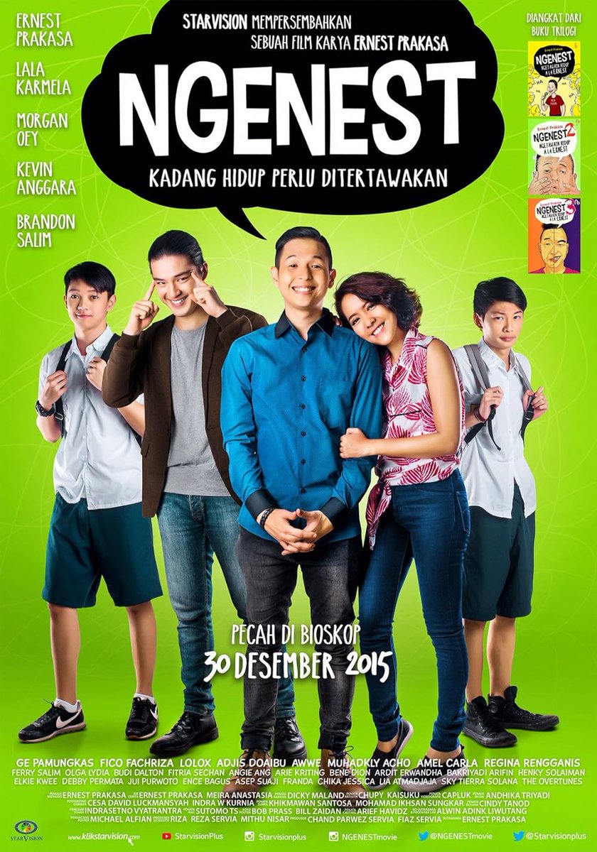 forumfilmbdg's tweet image. H-1

"GA SEMUA YANG KITA HARAPIN AKAN TERWUJUD, DAN GAK SEMUA YANG KITA TAKUTIN AKAN TERJADI"

Kutipan menarik dari film "Ngenest" yg berhasil mengantarkan Ernest Prakasa meraih Penulis Skenario Terpuji #FFB2016 di karya debutnya. Kemudian b2b di #FFB2017 lewat "Cek Toko Sebelah"