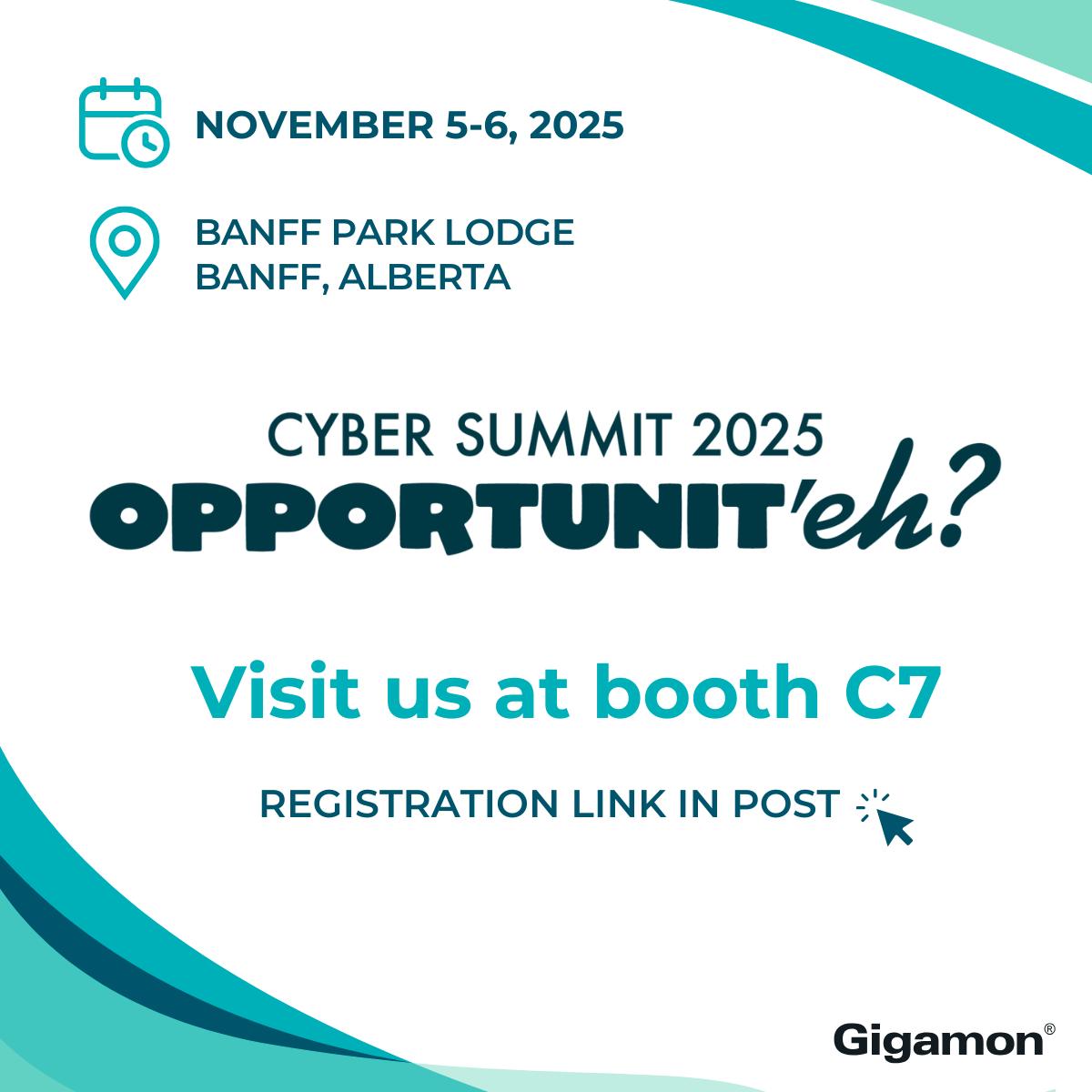 🛡️ Want to learn how intelligent network visibility is helping organizations detect hidden threats, safeguard hybrid cloud environments, and optimize performance in the age of AI? 

Then find the Gigamon team at Booth C7 at this year’s Cyber Summit 2025: ow.ly/Rvvb30sQRpR