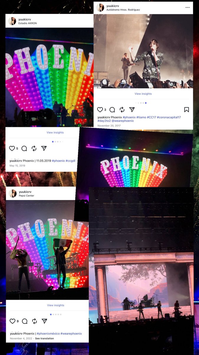 Yuukicrv's tweet photo. @Corona_MX #Corona100Años
Cada que puedo los voy a ver, Corona Capital 2017,  Plaza Condesa 2019,CCGDL 2019, Pepsi center 2022, Corona Capital 2023 https://t.co/nkWtU785uG