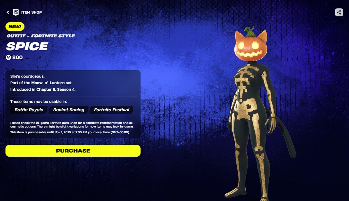 its_irby's tweet image. Spice is in the shop and only 800 Vbucks!

Use code &quot;IRBY&quot; if you&apos;d like to support &amp;lt;3 #Fortnite