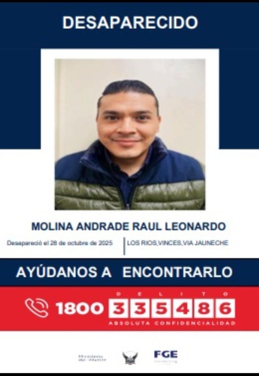 TiempoRealEC's tweet photo. 🆘.#URGENTE// 

Técnicos de la Empresa Pública de Comunicación del Ecuador #ComunicaEP desparecidos en Vinces, Los Ríos. https://t.co/DolTTP94k4