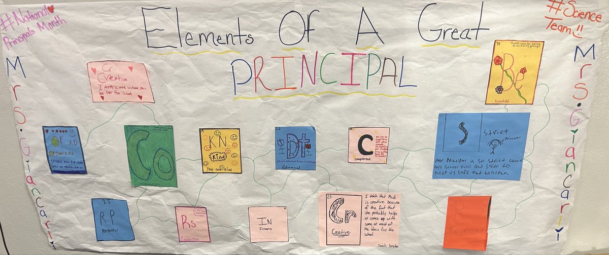 Feeling the love from our AWESOME Olsen students and staff this National Principals Month! 💙 #ProudPrincipal #NationalPrincipalsMonth