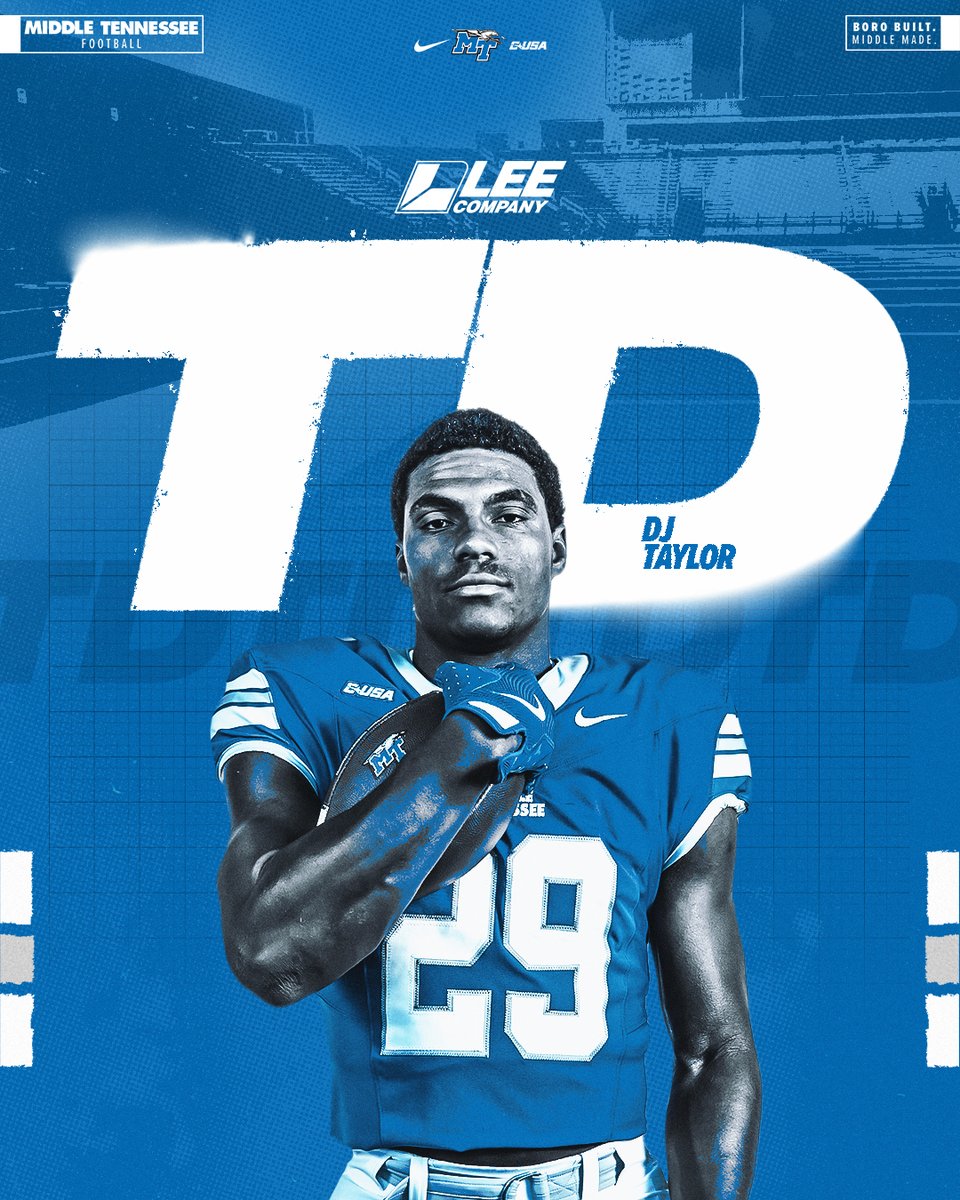 TOUCHDOWN! First of his career 🔥

#BoroBuiltMiddleMade | <a href="/LeeCompany/">Lee Company</a>