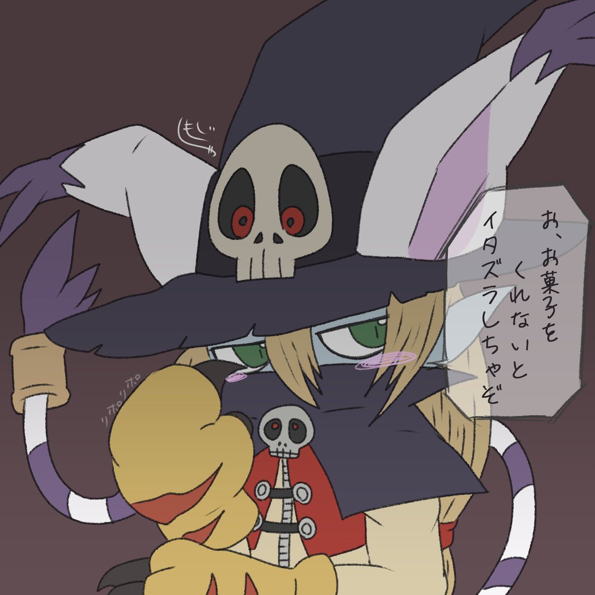 再掲
テイルモンにコスプレさせられたウィザーモン