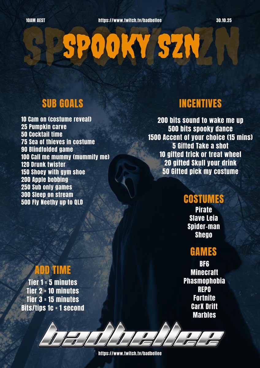 AHOY me matey!! Im not stopping the stream till the clock runs out! come have a drink with me while I do some gaming 🤓 #subathon #halloween #twitchstreamer  twitch.tv/badbellee