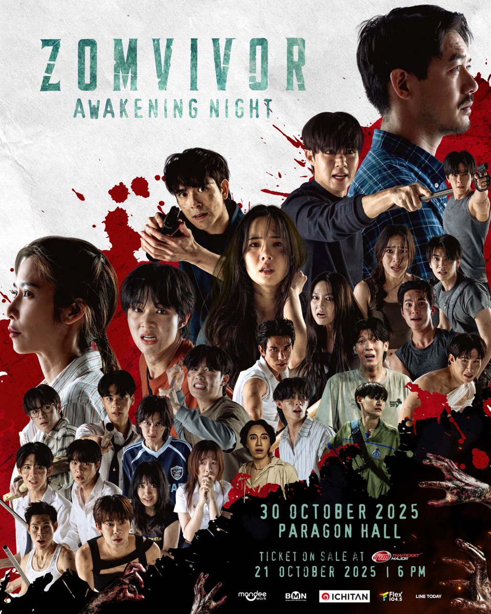 DomundiTV's tweet photo. #DMDschedule
🗓️ : 30.10.2025
ZOMVIVOR AWAKENING NIGHT
🙋🏻♂️ : @Msorntast @mmaxmaxxxx @poppylhh @zee_pruk @PDomundi @tommysittichok @jimmy_jimmoi @natasittttt @netsiraphop @Jamessu_w @CwrNew @TutorKrp @mynameis_yim @harit_keng @nampingnapat
⏰️ Press conference : 14.00 | 2 PM (GMT+7)
📢 : สามารถไปให้กำลังใจรอบ ๆ งานได้
⏰️ Awakening night : 19.00 น. | 7 PM (GMT+7)
📢 : เฉพาะผู้มีสิทธิ์เข้าร่วมงาน
Start Trend
⏰️ : 14.00 น. | 2 PM (GMT+7)
🔑 : ZOMVIVOR X NETFLIX
#️⃣ : #.ZomvivorAwakeningNight
#domunditv