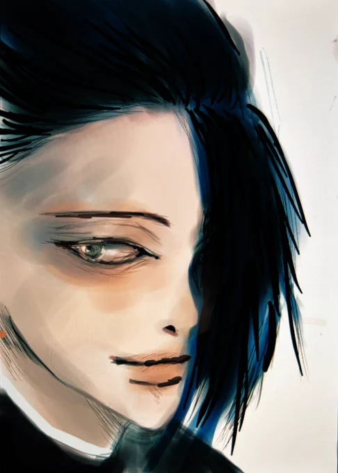 半年絵を一枚も描かなかったら描けなくなったどうやって塗ってたのかさっぱりわからない今日から毎日30分でもいいからペンを握るよ。少しでも毎日描けば取り戻せるかも?(二次ならまだ描けるかな?と思いレゼ描こうとして失敗して夏油にしたら似てなくて夏油でもないオリジナルにした)