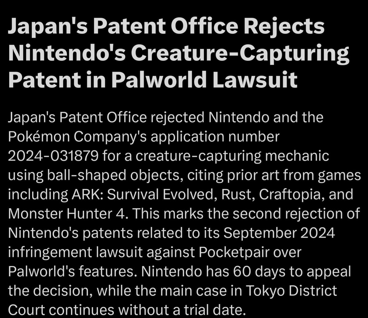 ShinweiOtonami's tweet photo. More than happy to see this news
#palworld #pocketpair #Xbox #Playstation #Nintendo https://t.co/oTDvAHhufp