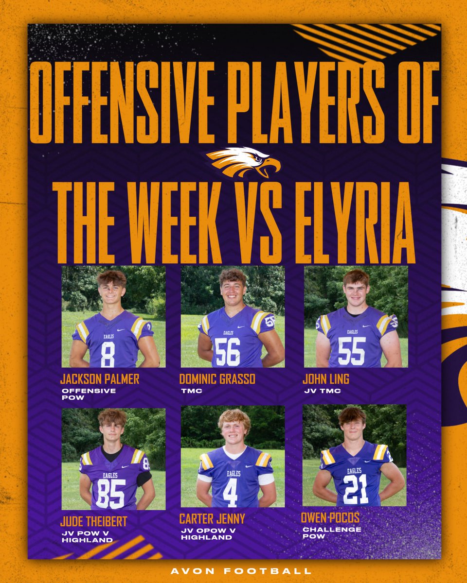 Week #10 Offensive Players of the Week (Elyria) 🏈🦅🇺🇸 #ItsA...