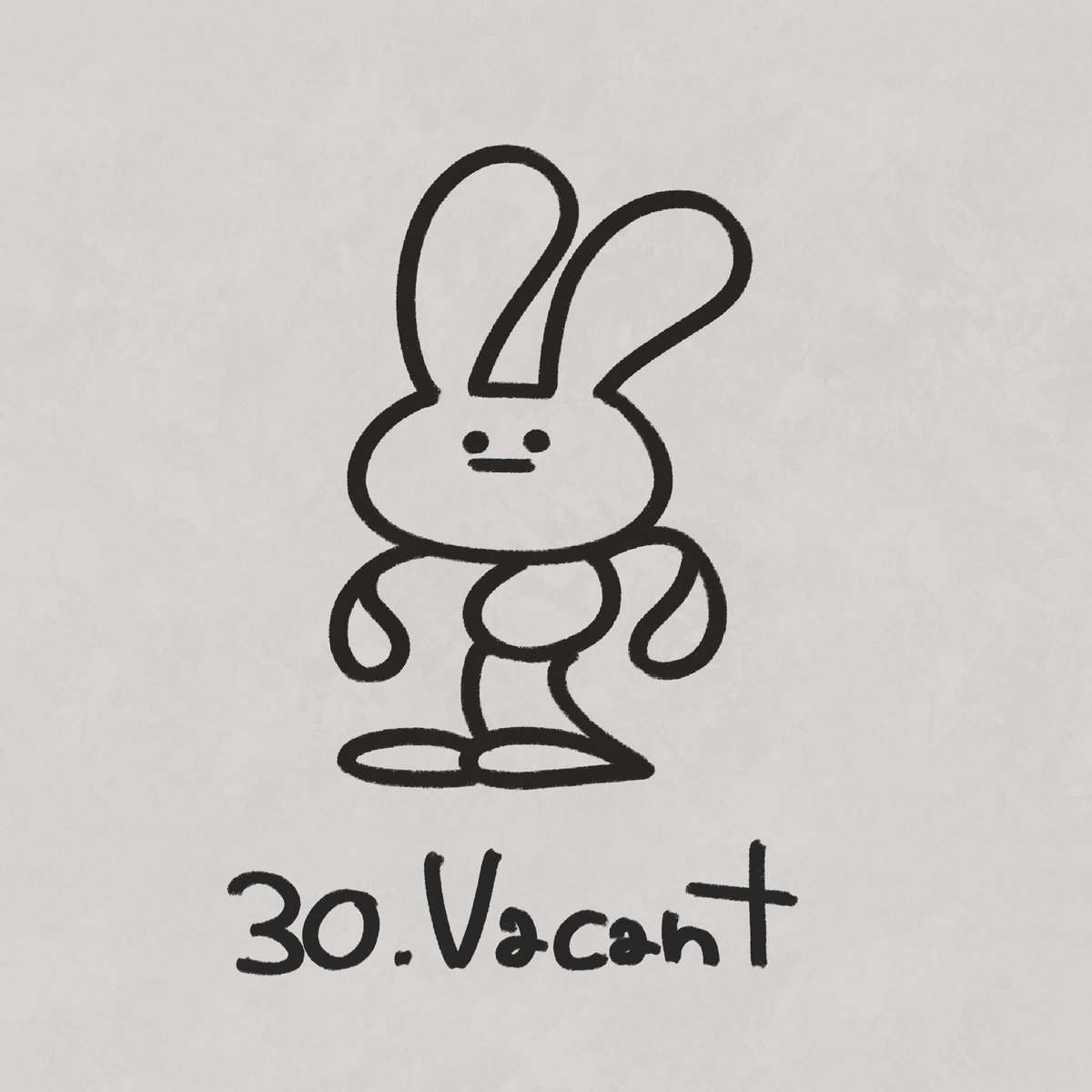 jo_momo_8's tweet image. お題　無表情

ここにきてデフォ

#Inktober2025 
#vacant
#さいぼうさぎ