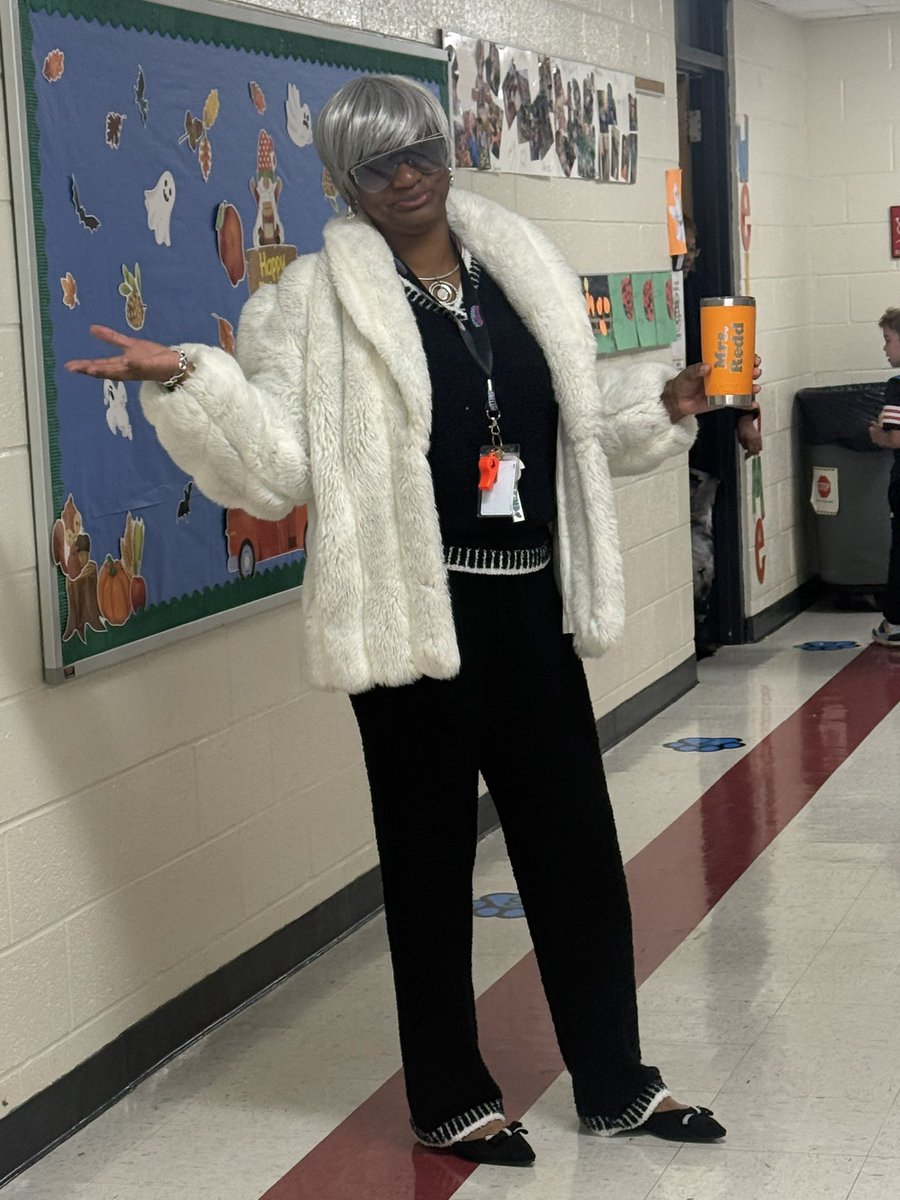 MrWatson06's tweet photo. Today was “celebrity” day at @PboroElementary. Here’s some of the celebs in the building. Shoutout to my personal fav @IamTabithaBrown for stopping by. #OurPES https://t.co/p0BUkKlkmY