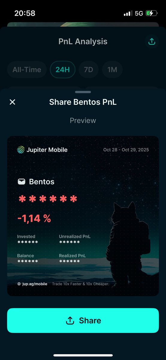 Wake up - check Jupiter wallet - repeat, even on red days