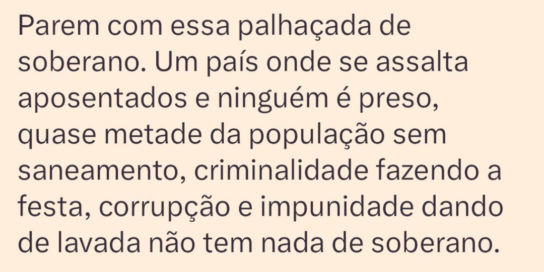 Consequências de um desgoverno comunista!