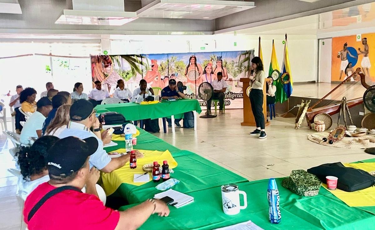 URestitucion's tweet photo. En #Cumaribo, @MarthaLiArevalo, directora territorial de la URT Bogotá con jurisdicción en Vichada, participó en el Comité de Justicia Transicional del departamento.
En el espacio presentó avances de restitución, destacando:
👉durante este Gobierno se han inscrito y radicado más de 50 demandas en ruta campesina, esto equivale a un 60% de las acciones realizadas durante toda la vigencia de la Ley.
👉recolección de pruebas sociales y mediciones en los municipios de Cumaribo, Primavera y Puerto Carreño.
👉presentación de 18 solicitudes de restitución de derechos territoriales de comunidades indígenas.
