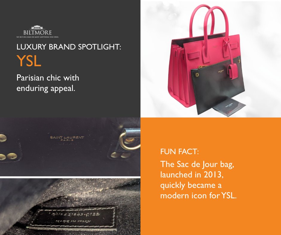 biltmoreloan's tweet photo. From the Loulou to Sac de Jour, YSL handbags continue to be staples in the resale market. https://t.co/DiQzAwKcvx