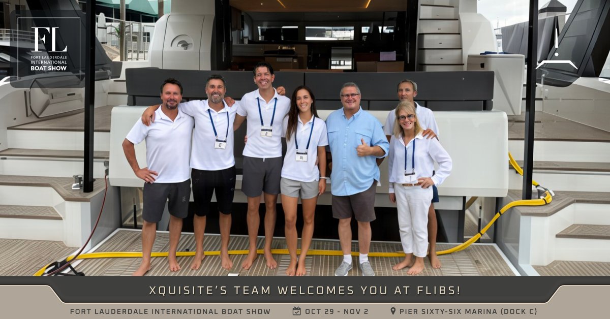 Fort Lauderdale International Boat Show has kicked off - come to Dock C for the World Premiere of SIXTY SOLAR POWER by Xquisite Yachts.
Reserve your walkthrough now:
xquisiteyachts.com/flibs-2025-xqu…

#FLIBS #XquisiteYachts #SixtySolarPower #HybridPropulsion #FortLauderdale #FLIBS2025