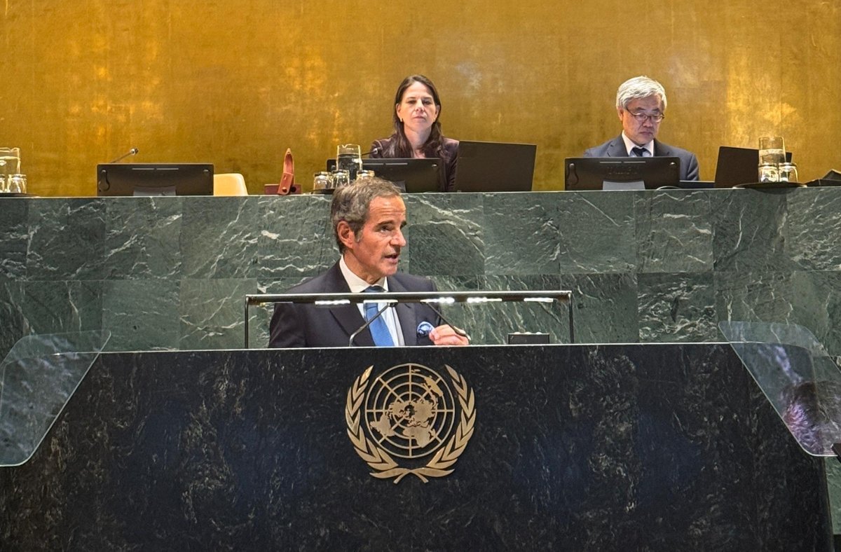 Presented @IAEAorg’s 2024 Annual Report to the <a href="/UN/">United Nations</a> General Assembly #UNGA in New York.

At a time of conflict and growing inequality, we must choose to face today’s realities with open eyes and act. The IAEA is doing just that: rising to challenges and maximizing the enormous