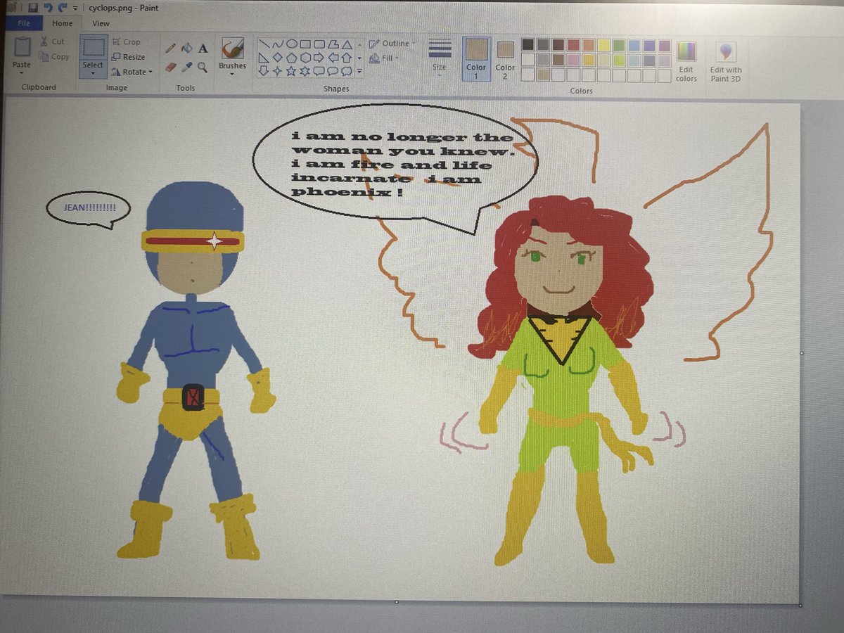 My jott ms paint fanart for those who care