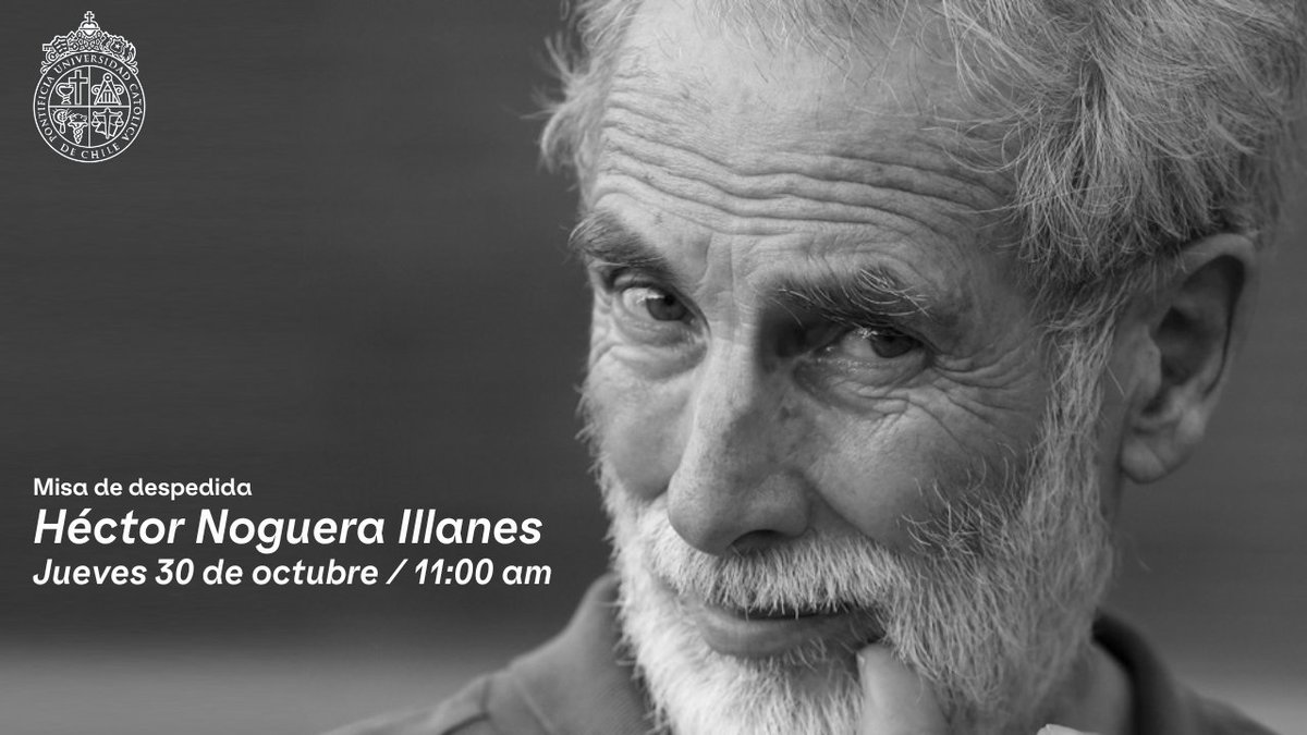 🔹Este jueves 30 de octubre, a las 11:00 am, se realizará la Misa de despedida al gran Héctor Noguera Illanes. 

Puedes seguir la transmisión en el siguiente enlace: youtube.com/live/eg97lE9pT…