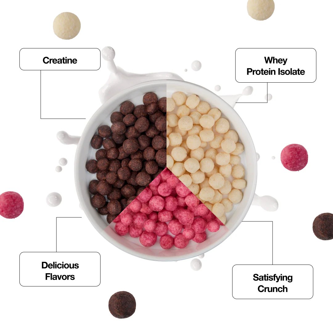 karine_hsu's tweet photo. interesting new brand: Man Cereal

"High-protein cereal with creatine to help fuel strength, recovery, brain power and keep you fuller, longer. Made with high-quality ingredients and no B.S. Try all 3 delicious flavors: Fruity, Salted Fudge &amp; Maple Bacon." https://t.co/T1WMDXBAhn