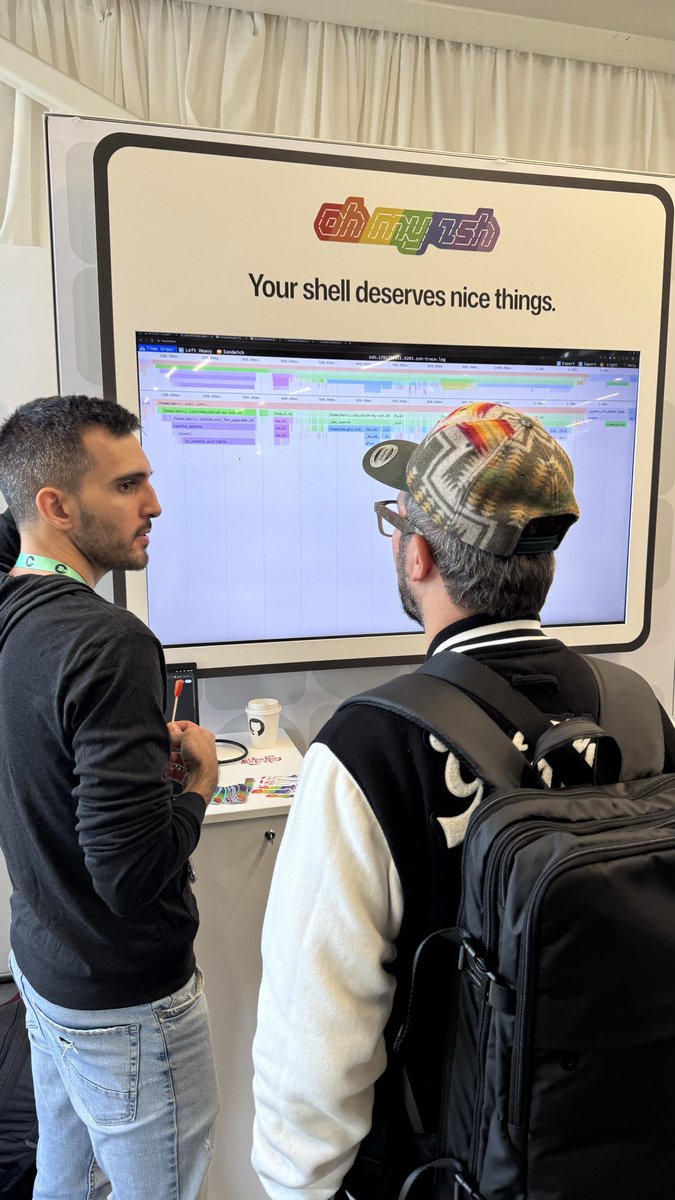 Swing by our booth at <a href="/githubuniverse/">GitHub Universe</a> today for stickers, shirts, and nice things.