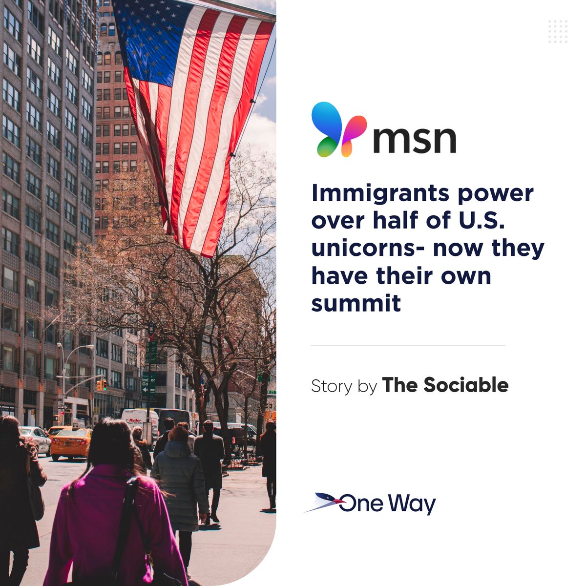💡 The #OneWaySummit will spotlight #immigrant-led startups, at a time when people are increasingly wary of voicing support for immigrants here in the US.

We will continue to repeat those same truths: