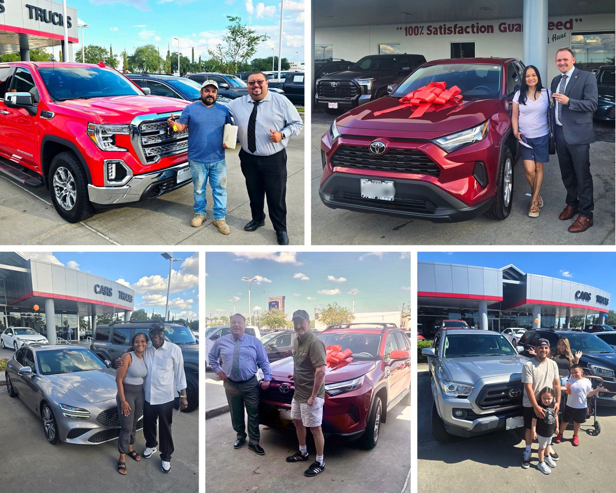 fredhaastoyota's tweet image. Fueling smiles and new rides this spooky season! 🕸️🚗 Big thanks to these #happycustomers for making our days extra special. Congrats, everyone! 🎉 Arthur R, Brian M, Evelio V-H &amp;amp; Bo, Madelin E D, Peter B, Rechelle F, Rosa C, Sara G W, Thomas C, and Tina S! #Houston #SpringTX
