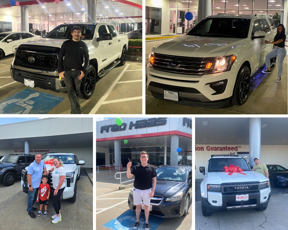 fredhaastoyota's tweet image. Fueling smiles and new rides this spooky season! 🕸️🚗 Big thanks to these #happycustomers for making our days extra special. Congrats, everyone! 🎉 Arthur R, Brian M, Evelio V-H &amp;amp; Bo, Madelin E D, Peter B, Rechelle F, Rosa C, Sara G W, Thomas C, and Tina S! #Houston #SpringTX