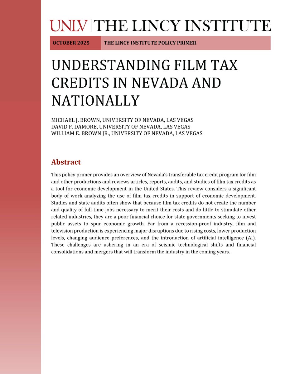 The Lincy Institute at UNLV tweet media