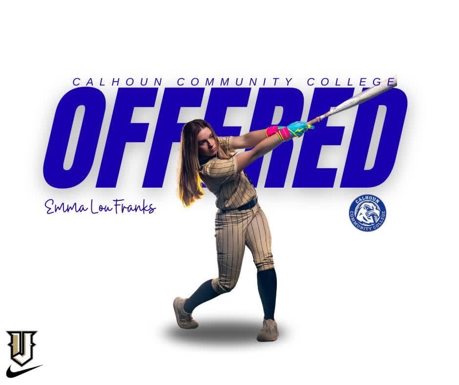 The Vikings are so proud of Emma Lou Franks for earning an offer to play softball at Calhoun Community College. Congratulations <a href="/emma_lou2027/">Emma Lou Franks</a>