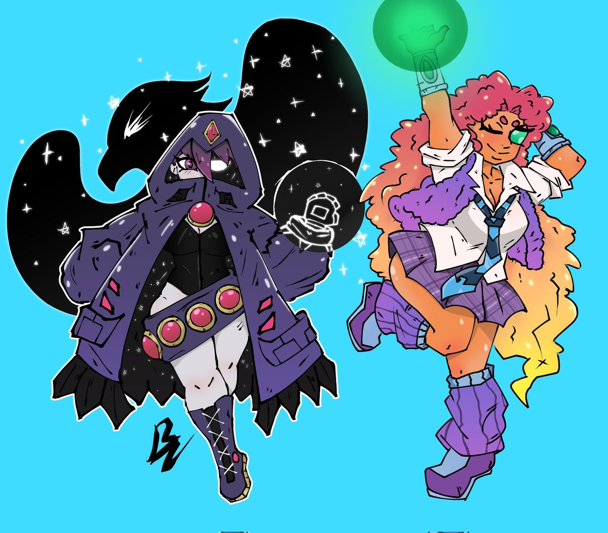 I should finish the team some day #dcfanart #teentitans