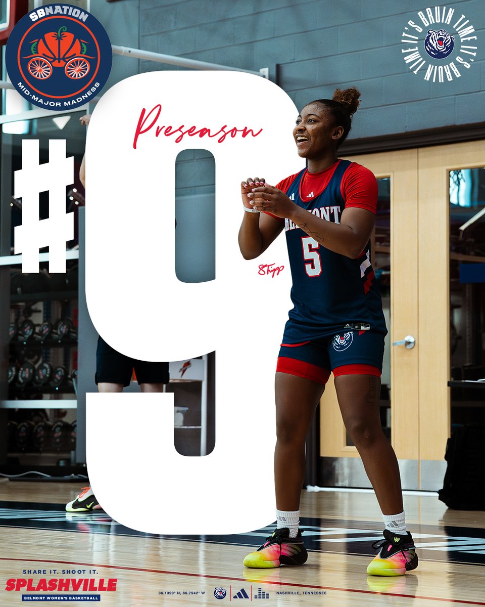BelmontWBB's tweet image. #️⃣9️⃣ in the @mid_madness preseason rankings! 🙌

📈 bit.ly/4qwEfs4

#ItsBruinTime | #Splashville