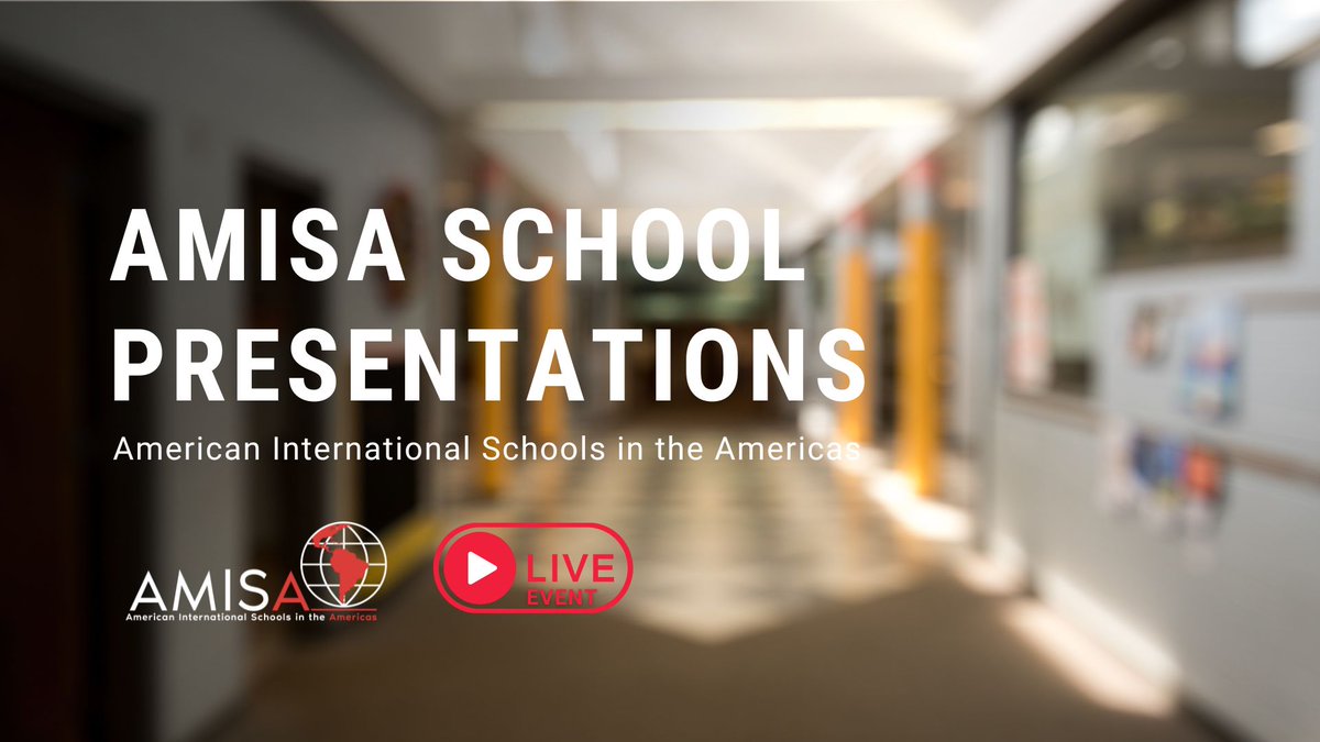 Looking for your next international teaching opportunity? 🌎

Join the AMISA School Presentations Event. Visit up to four schools, learn about their community &amp; programs, and ask questions live.

Register: events.zoom.us/ev/ApEoQ1zaUQJ…

#AMISA #TeachAbroad #Hiring #InternationalSchools