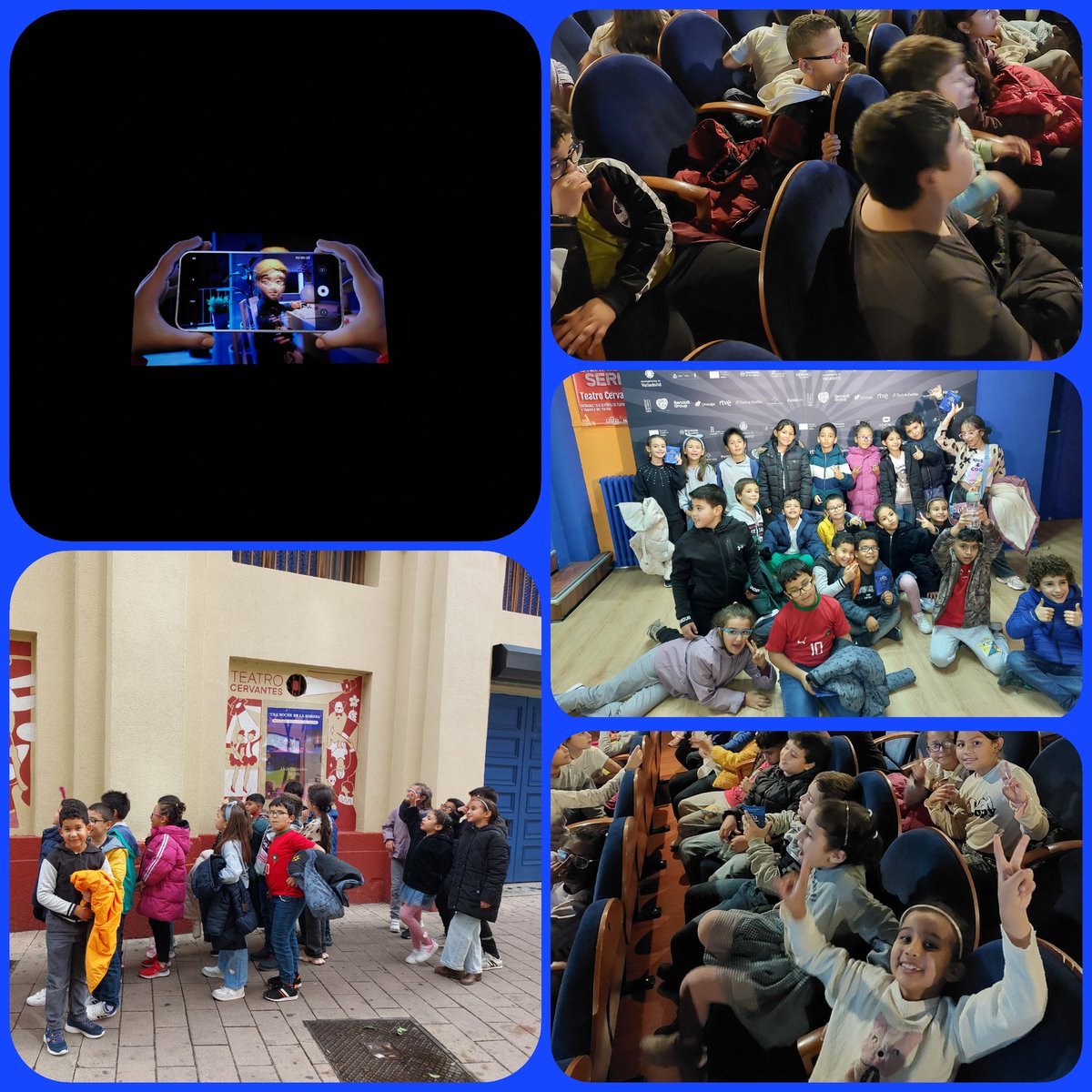 Los alumnos de 3° y 4° han acudido al Teatro Cervantes a ver una película en el marco de la Miniminci.