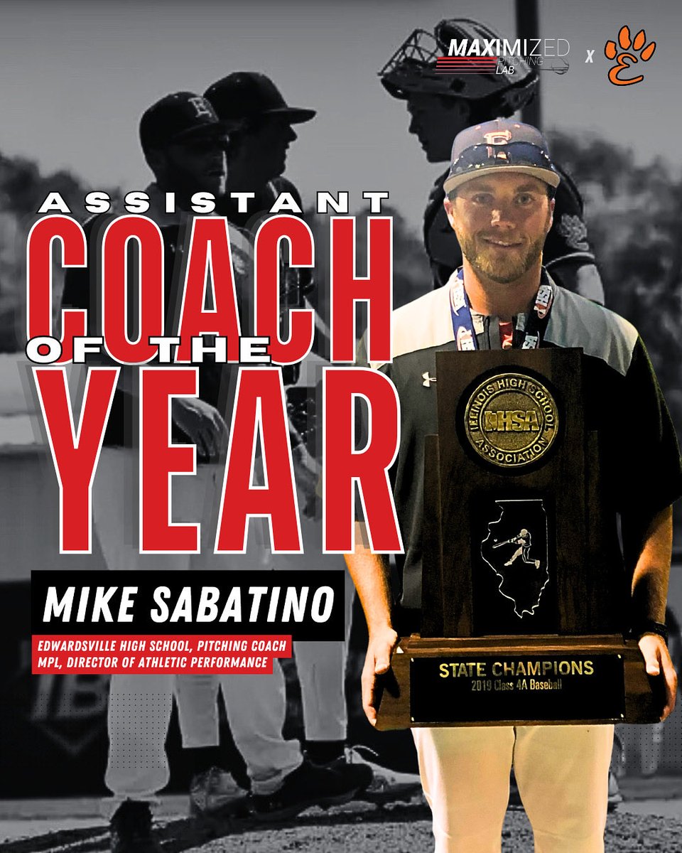 MaxPitchingLab's tweet image. ABCA National Assistant Coach Of The Year‼️
Huge congrats to Mike Sabatino, our MPL Director of Athletic Performance, so well deserved! The standard he sets for our athletes and staff is second to none