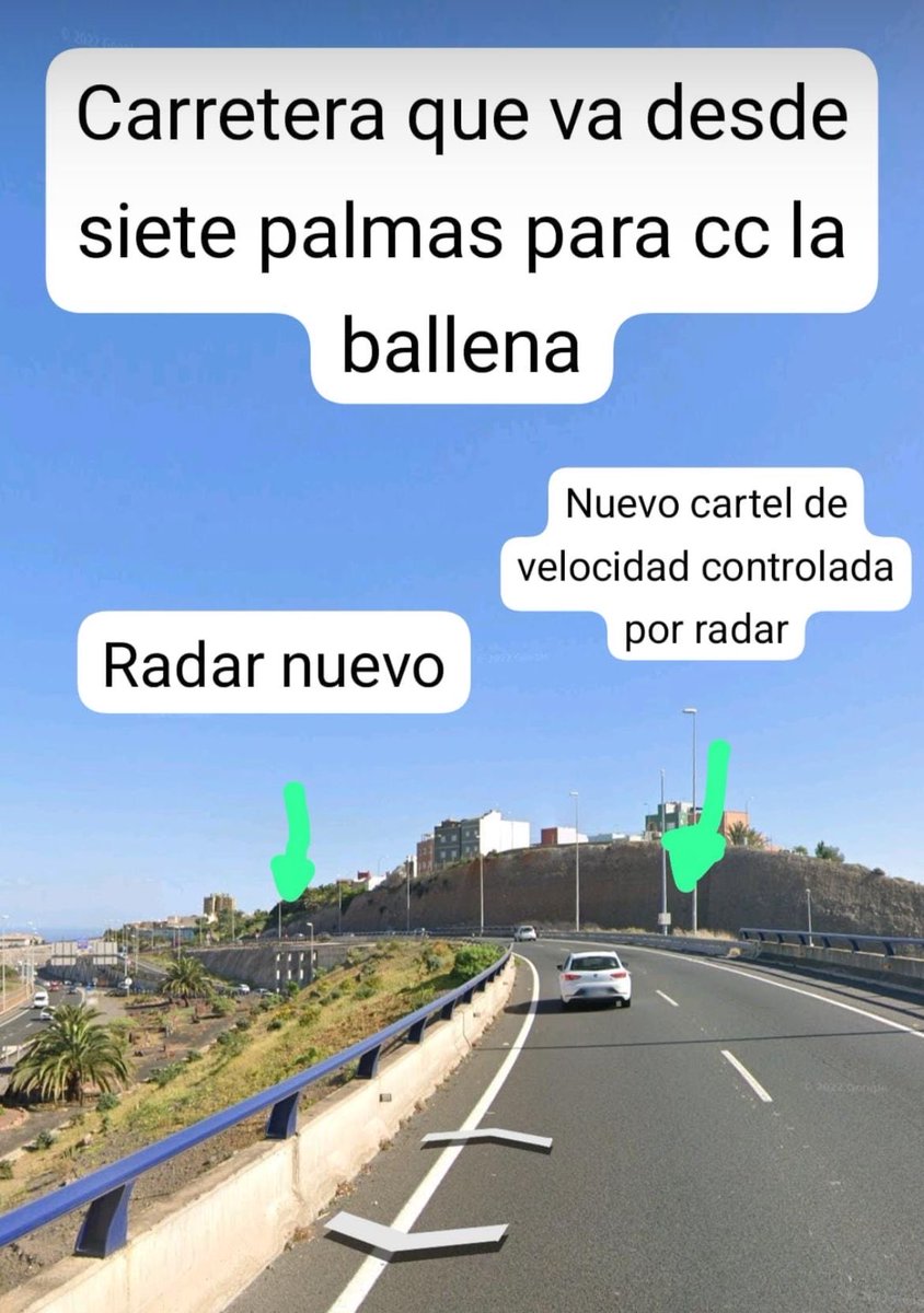 rafaleonortega's tweet photo. Tres radares nuevos en Gran Canaria: Santa Brígida, salida de Arucas y la baja de Tamaraceite hacia la Ballena. https://t.co/c3m5IR3DYa