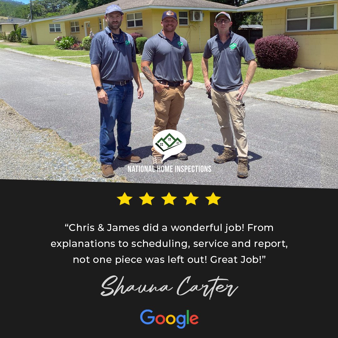 home_ned's tweet image. Thanks for the awesome review, Shauna! 🙌 We truly appreciate it. We love our clients — especially the ones who take a moment to share their experience with us. 💙 Thank you for your support! 🏡 #NationalHomeInspections #HappyClients #HomeInspectionExperts