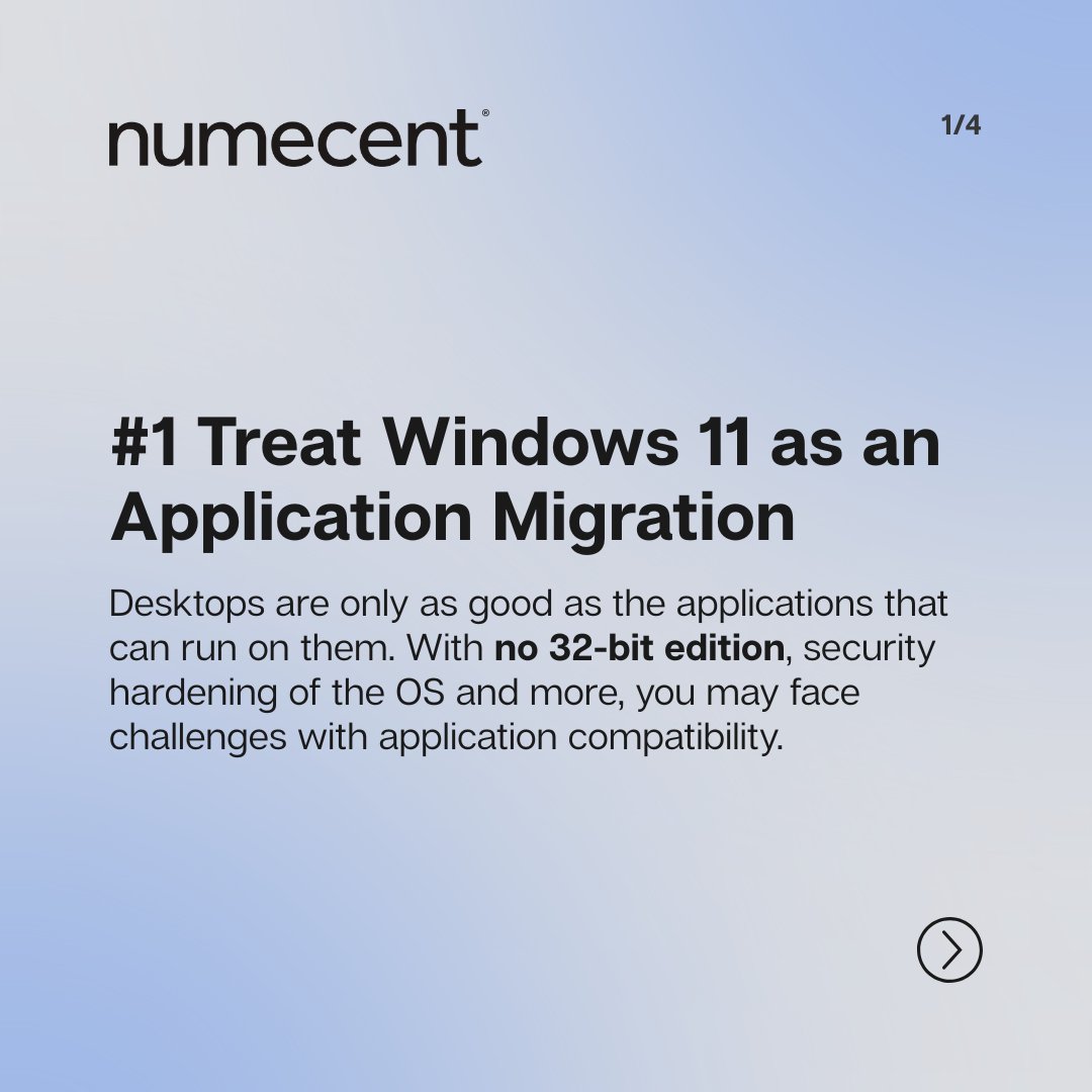 Numecent's tweet photo. Windows 10 end of support arrived October 14th. So, now what?
Take this opportunity to modernize Windows IT operations in a secure & compliant manner without leaving any legacy or in-house apps behind by containerizing them with #Cloudpaging.
Read more: https://t.co/5uYXDkyqYE https://t.co/5PUlR5JHga
