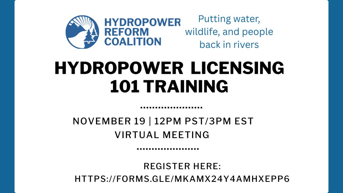 Hydropower Reform Coalition tweet media