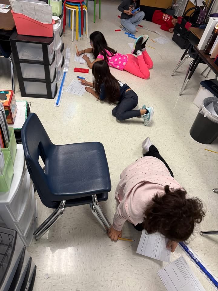 NISDFisher's tweet image. Adding two digit numbers on a number line.