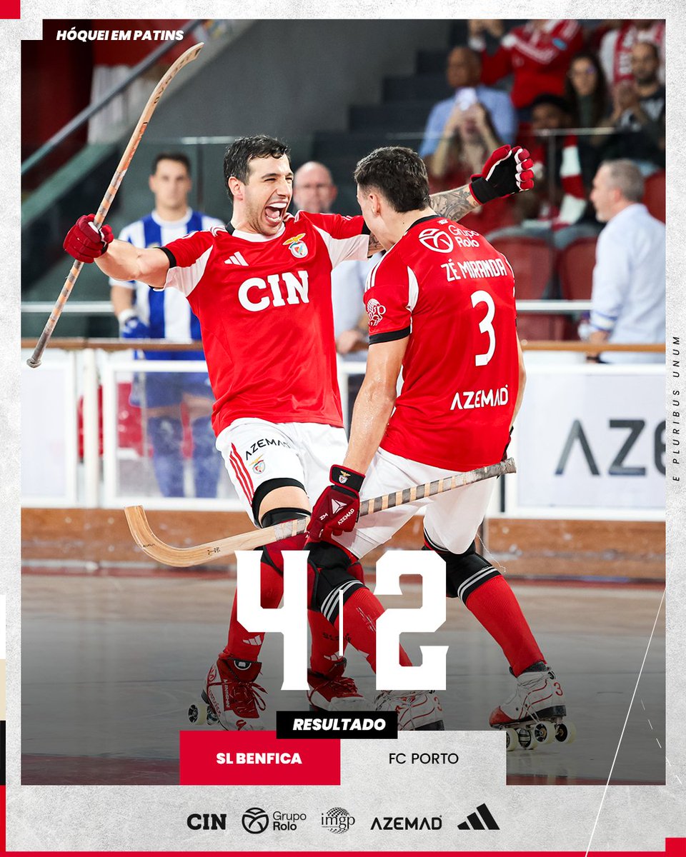 🦅 A vitória no clássico é 𝗡𝗢𝗦𝗦𝗔! 🤩

#HóqueiBenfica