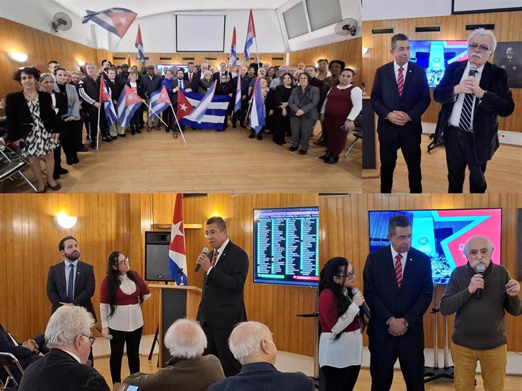 🇨🇺🇫🇷 De nombreux amis du Mouvement de Solidarité français se sont rendus à 📍<a href="/EmbaCubaFrancia/">Ambassade de Cuba en France</a> aujourd'hui, pour apporter son soutien à l'île, condamner la politique génocidaire🇺🇸 et célébrer la VICTOIRE ✌️ !

💪Merci à TOUS du fond du cœur❤️ 

#CubaNoEstáSola #TumbaElBloqueo