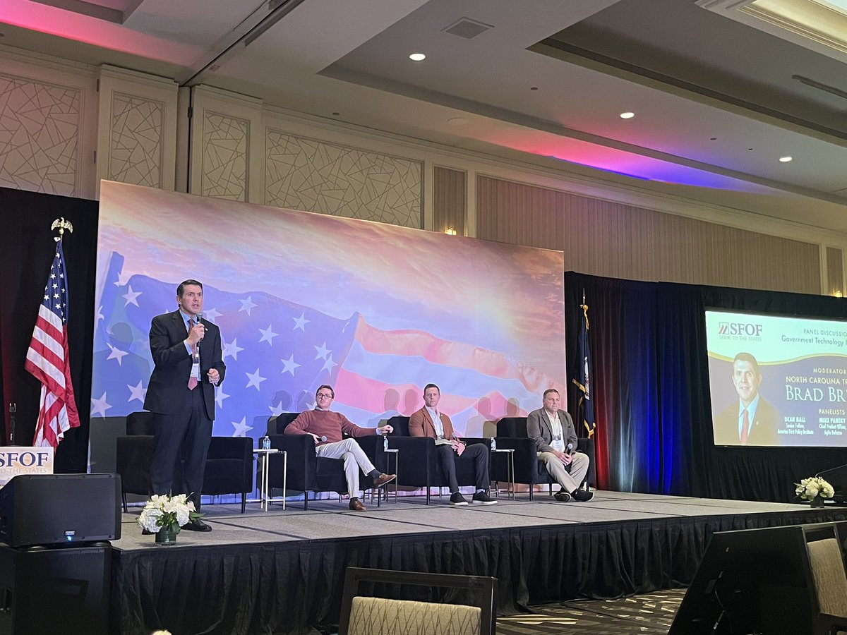 Enjoyed moderating a discussion on technology innovation in government this morning during <a href="/SFOF_States/">State Financial Officers Foundation</a> conference. The NC Department of State Treasurer has been a leader on this front and appreciated hearing what other states are doing.