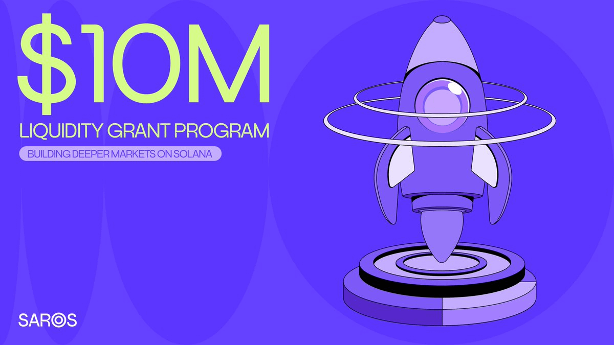 0xChainMind's tweet image. $SAROS just launched a $10M Liquidity Grant on Solana

It's aimed to help projects create deep liquidity pools and attract real users

Here’s the setup:

- Supported by Coin98 &amp;amp; Solana Ventures
- Zero cost for builders
- Early partners like $BONK and #PORTALS already joining