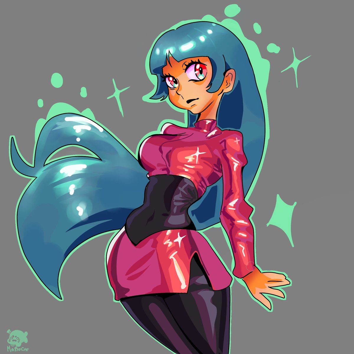 Maromariachi's tweet photo. I made this drawing based on a reference I found on Pinterest.
If anyone knows, please tell me who the artist is. ♥️♥️
#digitalart 
#ibisPaintX https://t.co/UEUFiiSL5D