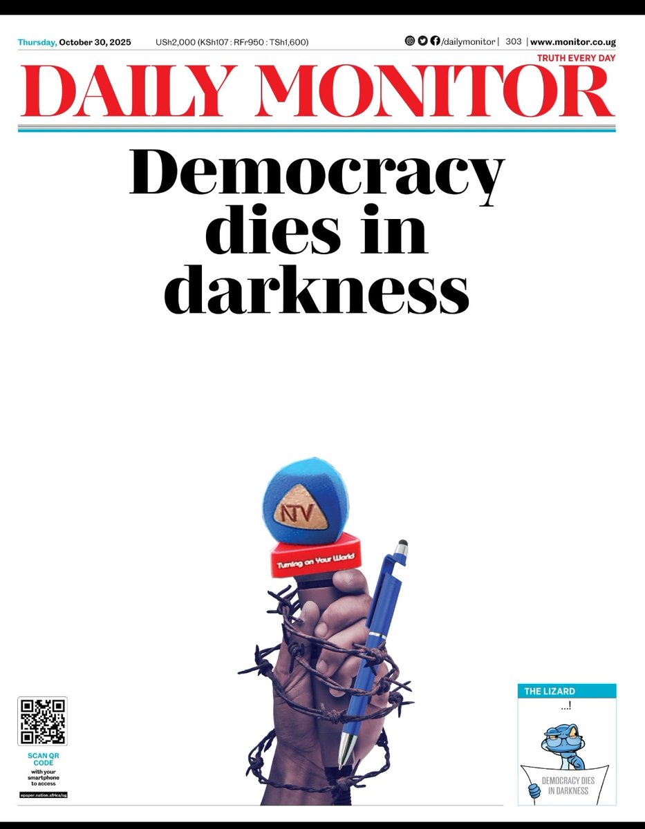 #DemocracyDiesInDarkness.
#JournalismIsNotAcrime.
#parliamentofUgandaShame.
<a href="/ntvuganda/">NTV UGANDA</a> <a href="/DanielKibet_/">Daniel Kibet</a>