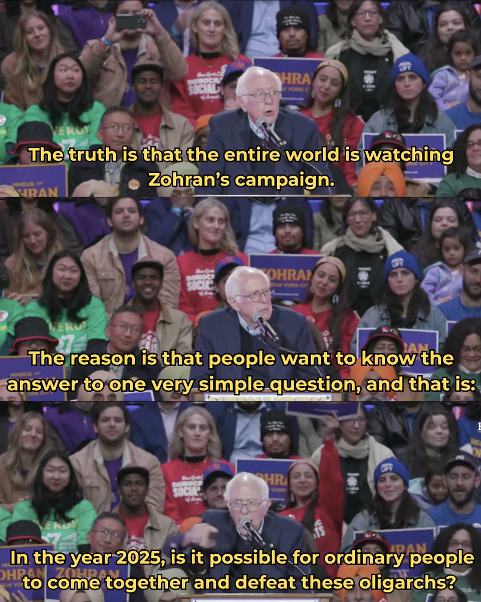 BernieSanders's tweet image. New York: Forget about the polls. Let&apos;s do everything we can to bring people out to vote to elect Zohran Mamdani.