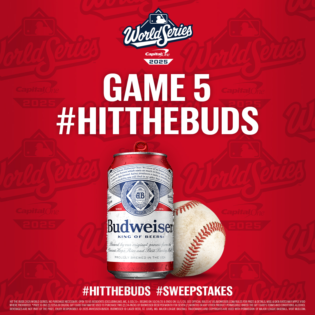 Almost time for Game 5 and another chance to #HitTheBuds. 

If a player hits the Hit The Buds section, you could win a SEASON’S WORTH OF BEER. Keep your eyes peeled.