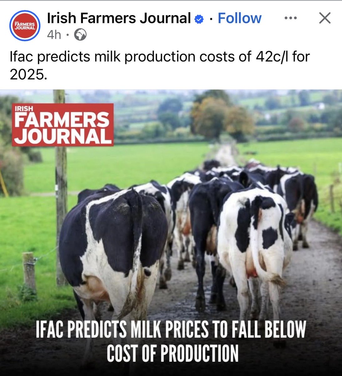 BradyGroupAgri's tweet image. What a shocking headline from @farmersjournal . ‘Fearlessly on the farmer’s side’ seems to be long forgotten. #TabloidJournalism @ifac_ireland